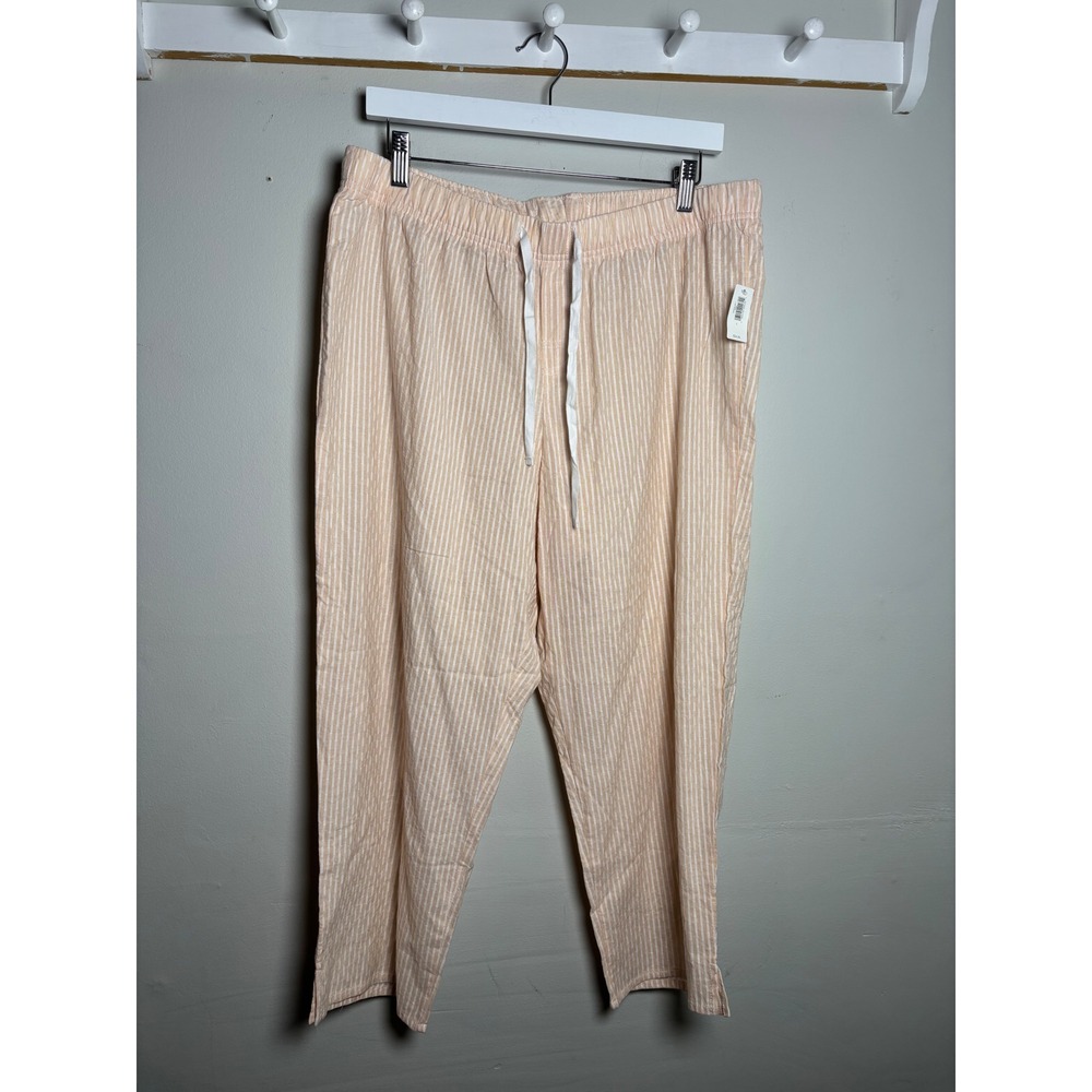 GapBody Seersucker Pajama Pants NWT Women's L Coastal Lounge Cotton